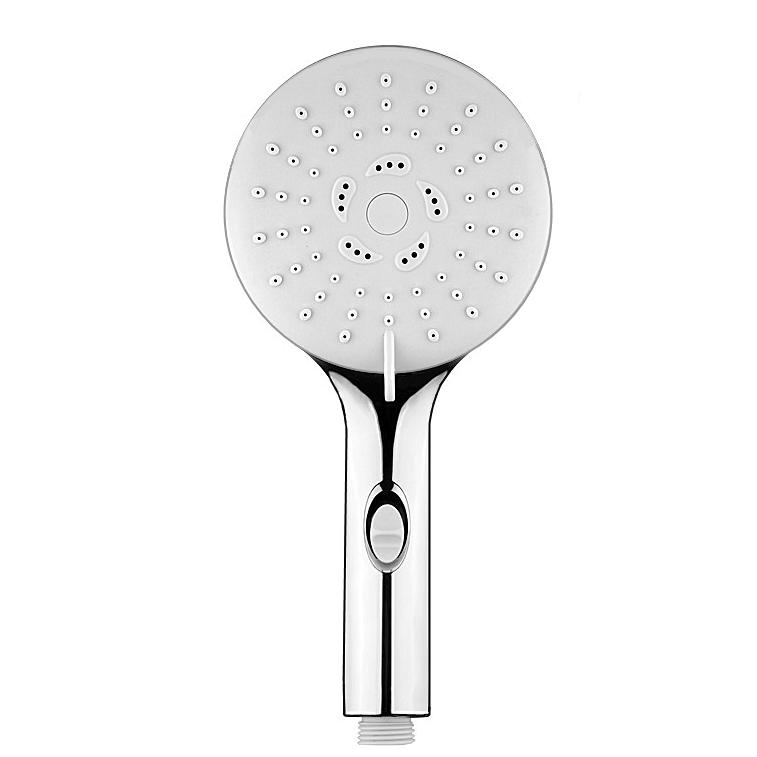 Modern ABS Chrome Bathroom Water Pressurized Spa Handheld Shower Head with Pause Switch Wall Mounting 3-Year Warranty