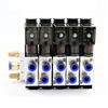 12/24V DC 110/220V AC Multi Option 4V210-08 Pneumatic Solenoid Valve Block With Muffler Fitting Base Manifold 2/3/4/6 Way