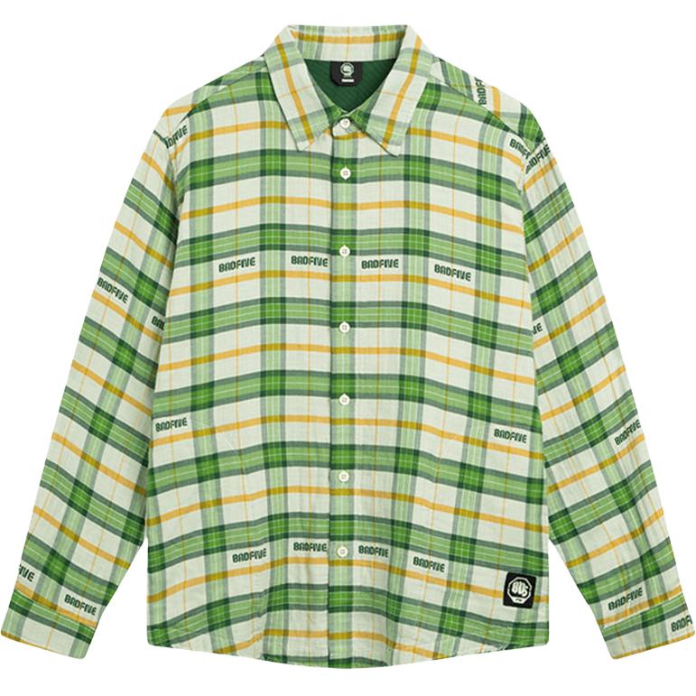 Li Ning Sports Casual Simple Polo Loose Letter Plaid Long Sleeve Shirt Men shirts ASHV177-2
