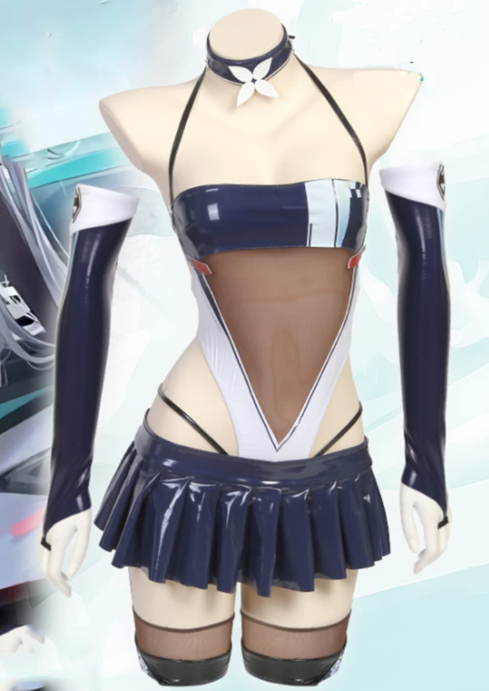 

[Pupubanbanya] [Лаванда] Костюм из искусственной кожи Shinano для фотосессий, Хэллоуина, Рождества, Размер M+