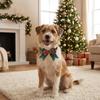 Fashion Adjustable Pet Bow Collar Grid Pattern With Bell Cat Collar Bow Tie Anti-Choke Cat Bell Collar Daily Wear