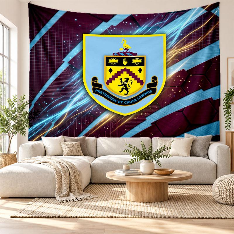 Burnley Football Wall Tapestry, Soft Fabric Wall Hanging, Decorative Backdrop For Bedroom Home Wall Art