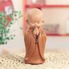 Resin Cute little monk statue Modern art sculpture Chinese Buddha statue Home living room, room decoration characteristic crafts