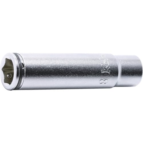Koken 1/4" (6.35mm) Square Nut Grip Deep Socket, 10mm, 2350M-10