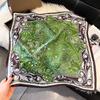 Design Print Square Silk Scarf Women Neckerchief Bandana Foulard Lady Shawl Scarves Wrap Head Hair Band Ties