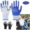 12pairs Stretch Protective Gloves High Durability Cycling Mittens Safety Gloves  Construction Sites