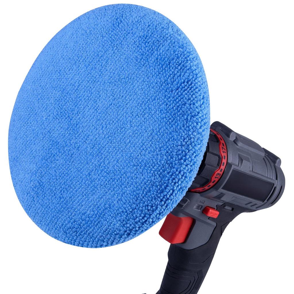 Awpeye 10Pack Car Polisher Pad Bonnet (5 To 6 Inches) Soft Microfiber Polishing Bonnet Buffing Pad Cover