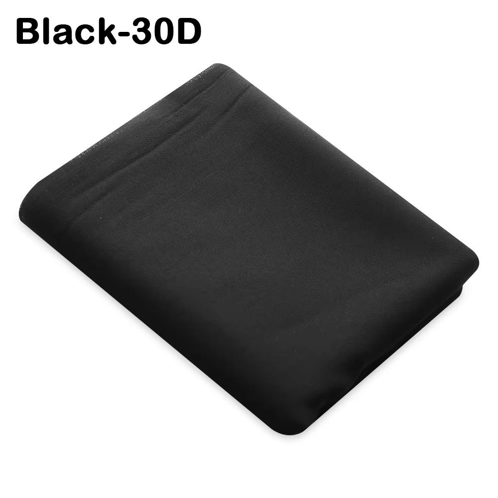 30D/50D/75D Iron-On Interlining Fabric Polyester Black Single-Sided Adhesive Lining DIY Lightweight Fusible