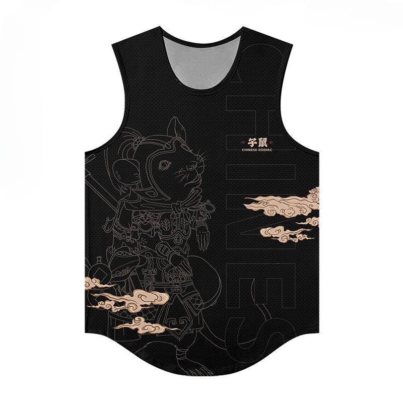 

Модная мужская летняя майка без рукавов с принтом знаков зодиака 6xl