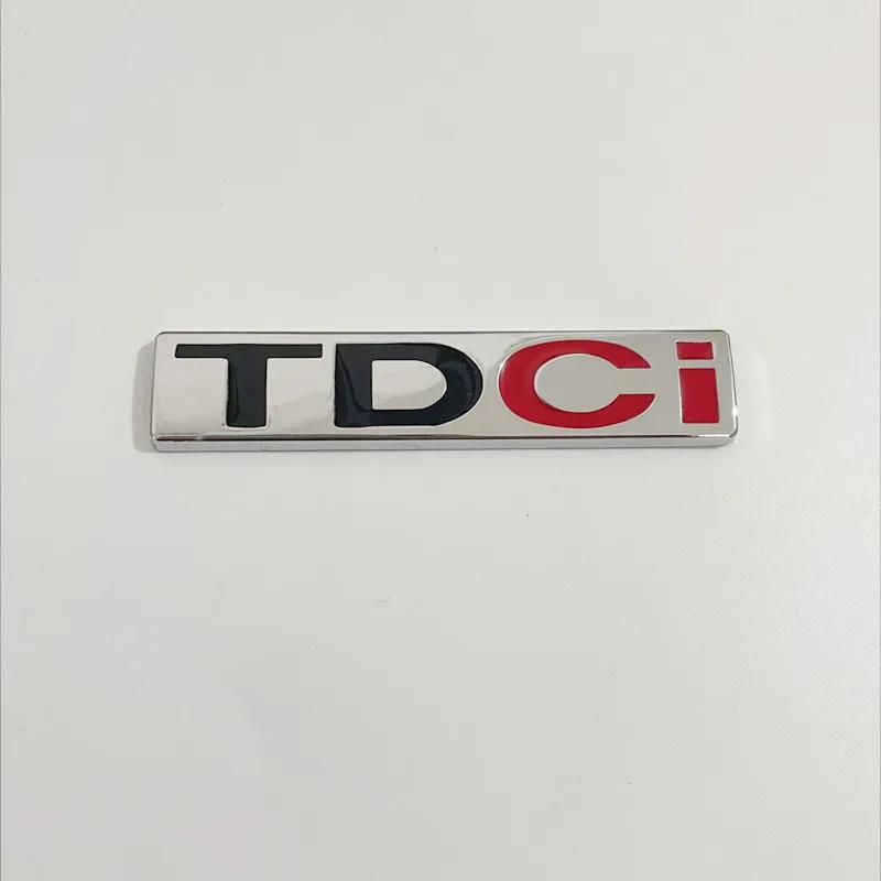 AAANW1 New 3D Metal Logo TDCI Car Front Grill Emblem Trunk Decal For Ford Fcous Mondeo C Max Fusion Fiesta TDCI Sticker Accessories