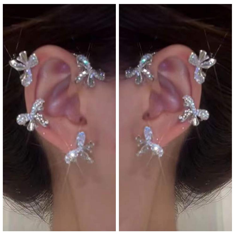 

Серьги-бабочки без перфорации — безопасные, модные, темпераментные, элегантные, универсальные женские серьги со стразами