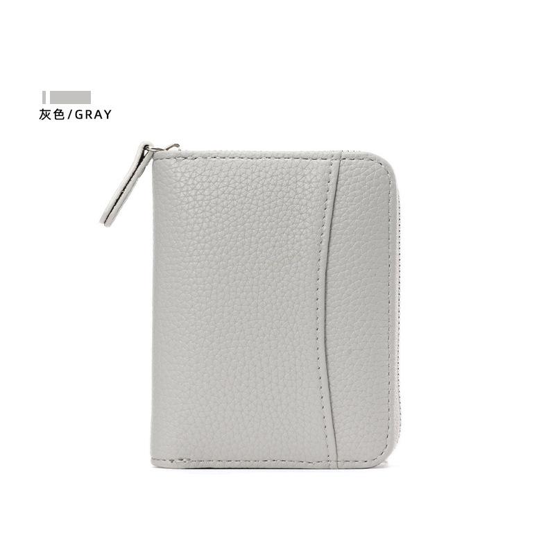 

RFID Blocking Wallet for Men Women 12 Slot Card Holder Organizer with Zipper Pocket Anti-Theft ID Passport Credit Card Case сірий колір