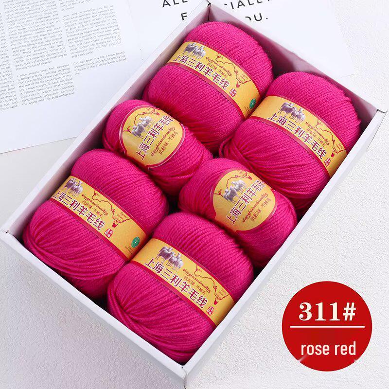 Premium Medium Thick Pure Goat Wool Yarn Balls for Handmade DIY Scarves