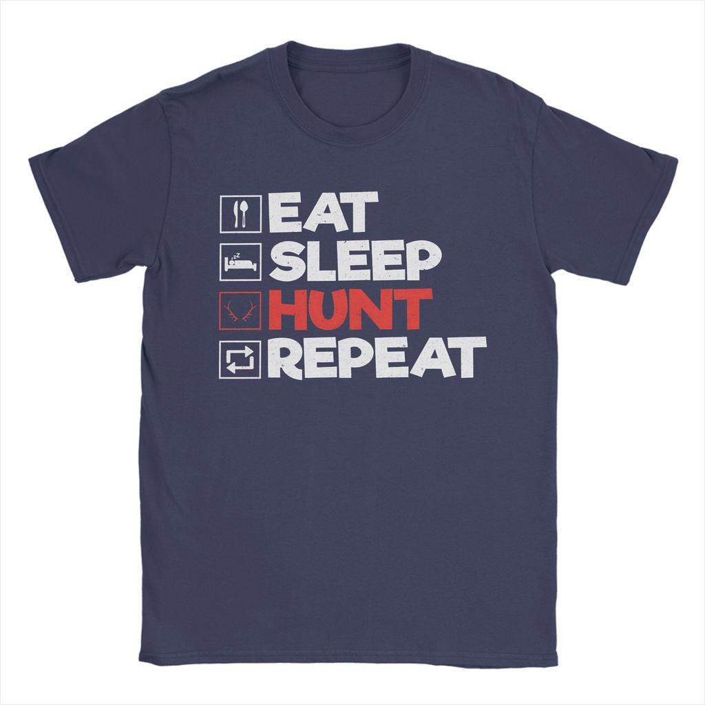 Couple Tshirt Monster Hunter Eat Sleep Hunt Repeat Gaming Tshirts Harajuku Summer Tee Shirt Casual 100 Cotton Clothing