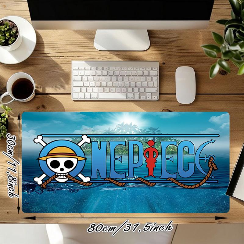 One Piece Xl Gaming Mouse Pad Nonslip Rubber Base Stitched Edge Waterproof Desk Mat For Pc Laptop Gamer Office Computer Accessories C929696
