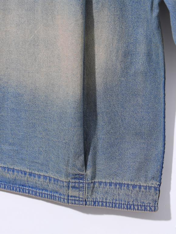 Ucla Vintage Washed Denim Trucker Jacket [Indigo](Ua8Dj11)
