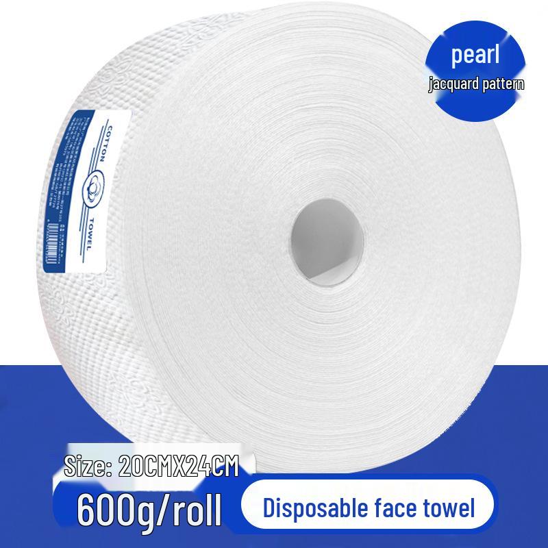 Extra Thick Pure Cotton Face Towel Roll - Large, Soft, Disposable 20*24cm for Beauty Salons
