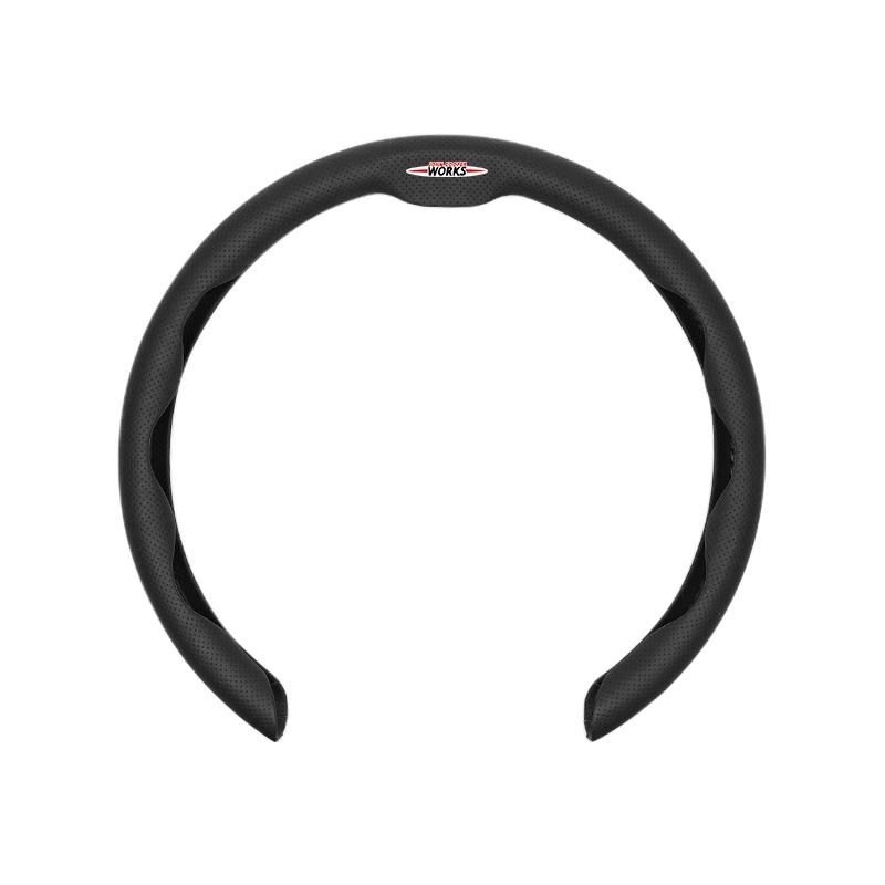 BBIH8 2026New Leather Fabric Car Steering Wheel Cover Valve Cap Accessories For BMW X1 X2 X3 X5 X4 X6 X7 iX3 F20 F10 F07 E70 E46 E90 E