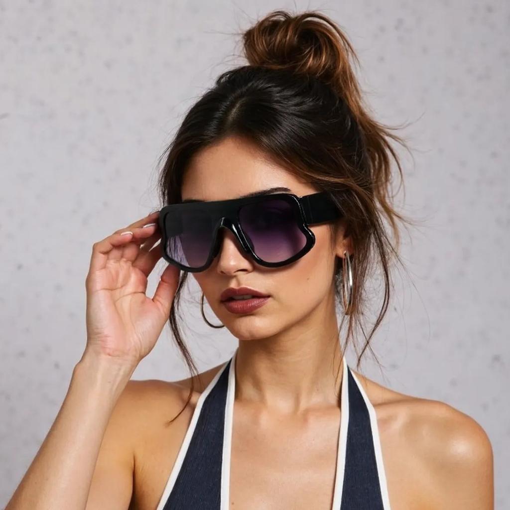2025 New In Fashion Rectangle Sunglasses Women Brand Designer Eyewear Vintage Small Frame Sun Glasses Ladies Black Square