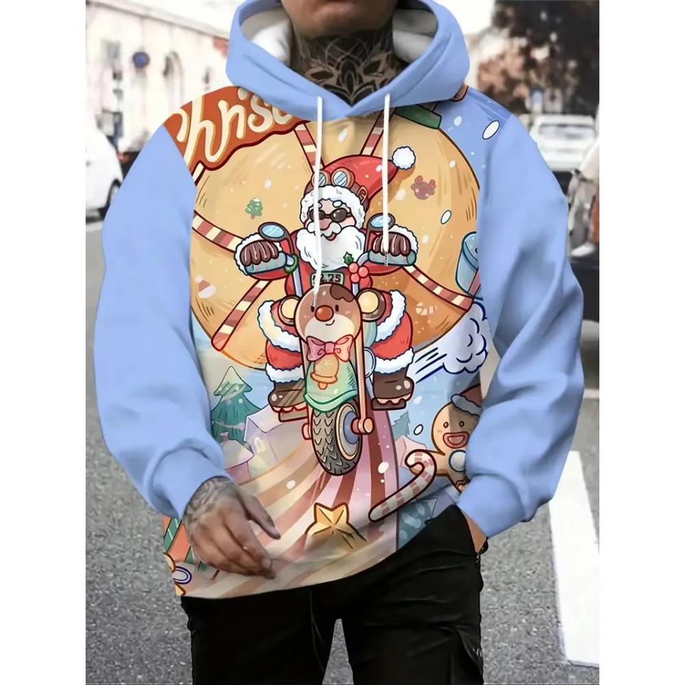 Simple Comfortable Men's Hooded Sweatshirt Casual Loose Hoodies Sweatshirts Men’s