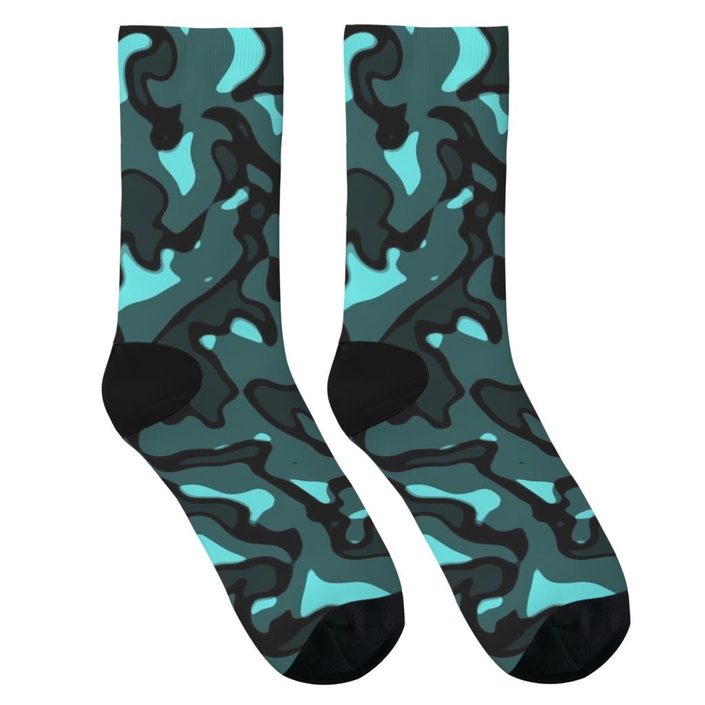 Abstract Street Graffiti Pattern Unisex Soft Skin-friendly Breathable Stretch Harajuku Style Daily Socks Hip Hop Trend Gift