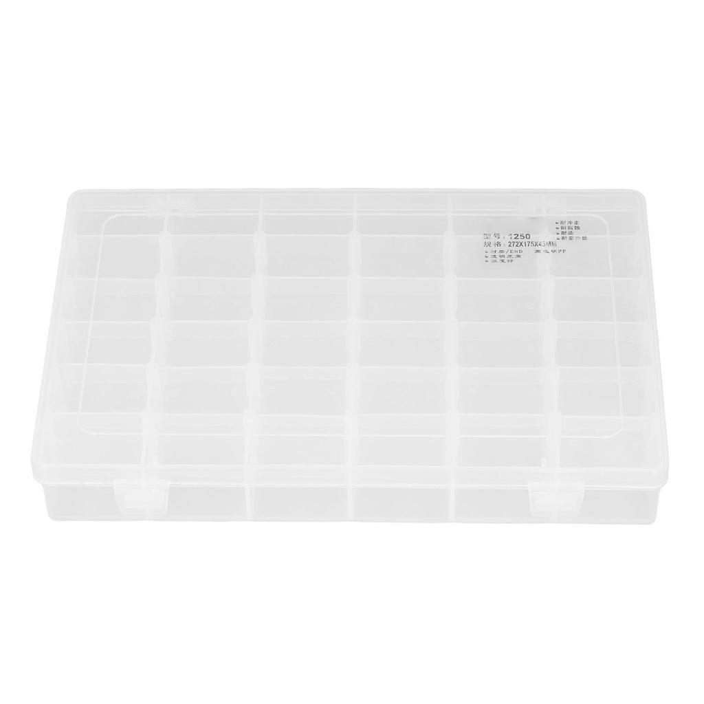 Parts Box 36 Grids Adjustable Dividers Transparent Multi Use Bead Storage Containers for Craft