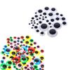 200Pcs Googly Eyes Self Adhesive Craft Eyes Plastic Round Eyes Wobbly Eyes for DIY Scrapbooking Toy Paper Craft