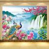 Peisaj Tapet Mural 3D Păun Peisaj Pictură Natură Peisaj Fresco Sufragerie TV Canapea Studiu Fundal Clasic Perete 3D Decor Interior