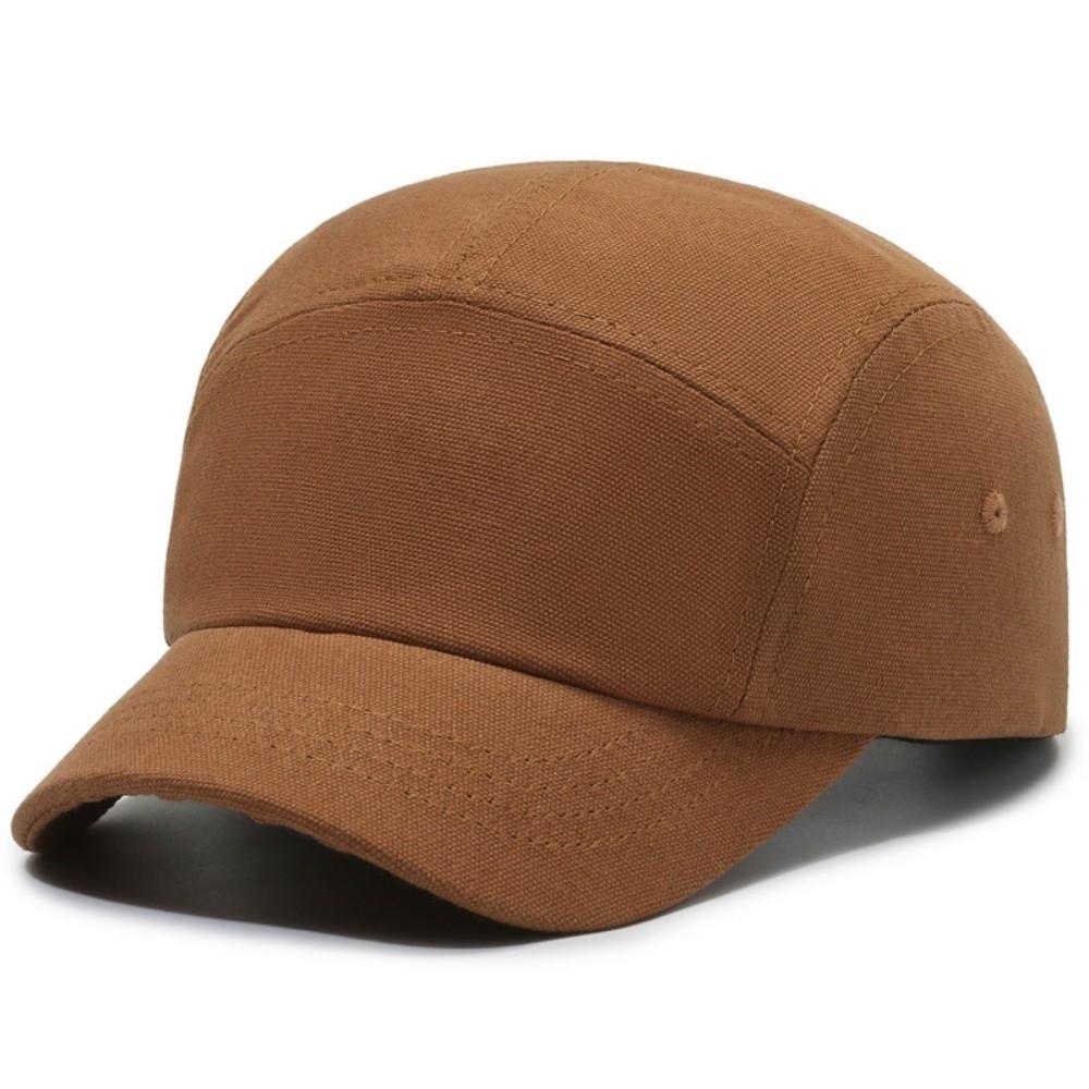 New Short Brim Baseball Cap Vintage Simple Dad Hat Casual Sun Protection Peaked Cap Summer