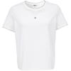 Women's Contrast Trim Round Neck Short Sleeve T-Shirt