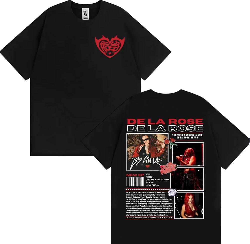 2025 Summer Singer Della Rose Album Tour Merch Tshirt Harajuku Mens Fashion Street Tshirt Casual Cotton Comfortable Tshirt