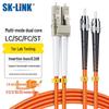 Cabo de Fibra Óptica Patch Cord Duplex Multimodo Gigabit SK-LINK LC-ST