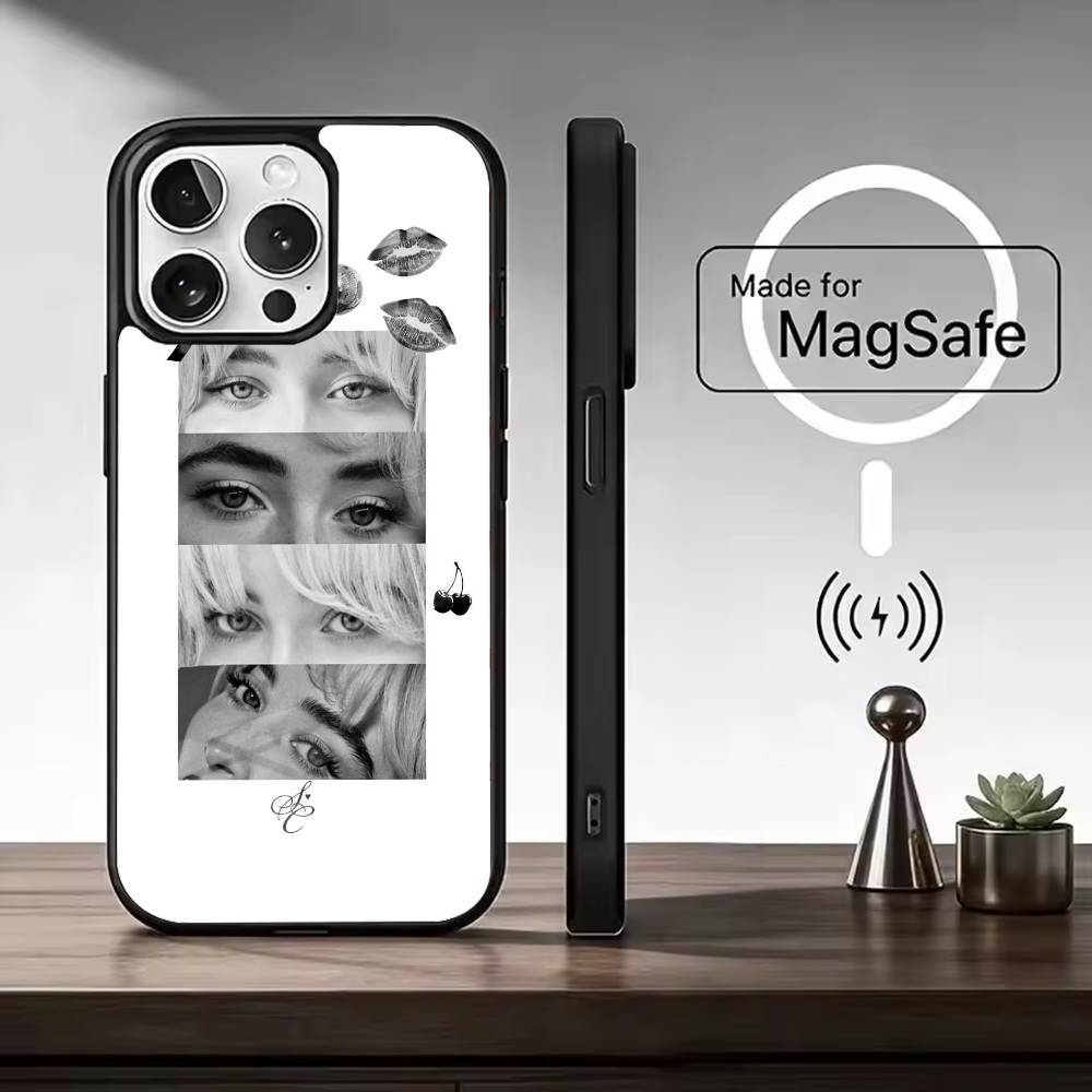 

S-Sabrina C-Carpenter Singer Phone Case For iPhone17,16,15,14,13,12,11 Plus,Pro Magnetic with Magsafe Wireless Charging iPhone12Pro