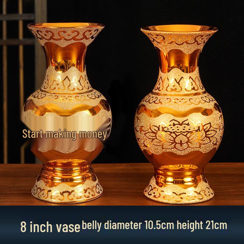 Buddhist Household Ceramic Offering Set: Incense Burner, Water Cup, Fruit Plate, Vase