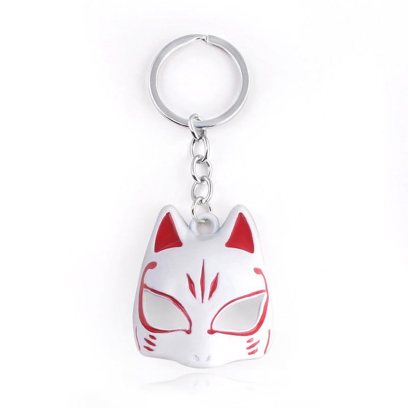 Natsumes Book Of Friends Fox Mask Keychain With Zinc Alloy Charm For Anime Fans
