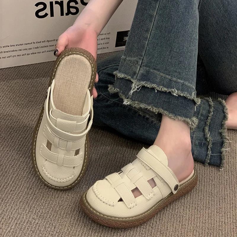 Mules Shoes Slippers Women Flats Beach  Sandals Designer New Casual Flip Flops  Brand Walking Mujer Zapatillas Slides