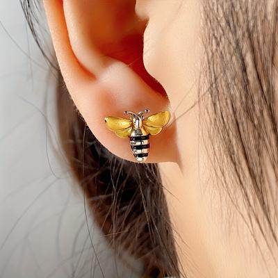 Entzückende Ohrstecker mit Bienenmotiv – perfektes Geburtstagsgeschenk für Frauen – süßer Ohrschmuck mit Tierdesign