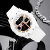 Armani Exchange AE Armbanduhr Elektronisches Uhrwerk Silikonarmband Goldenes Zifferblatt Herrenuhren AX2961