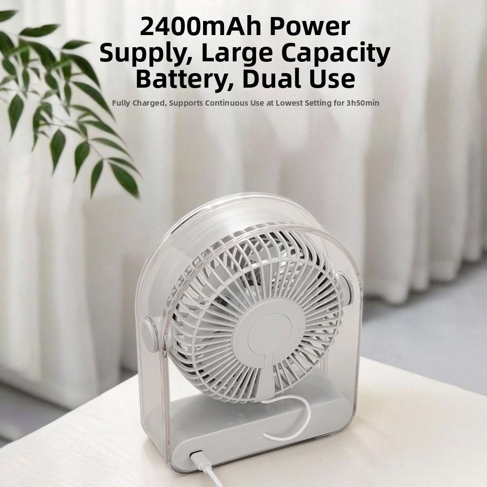 Silent USB Fan 5 Speed Mini Desk Cooling Fan Long Lasting Table Fan Home Office Use