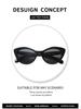 High-End Women's Leopard Print Cat Eye Sunglasses - Slimming Retro European & American Style