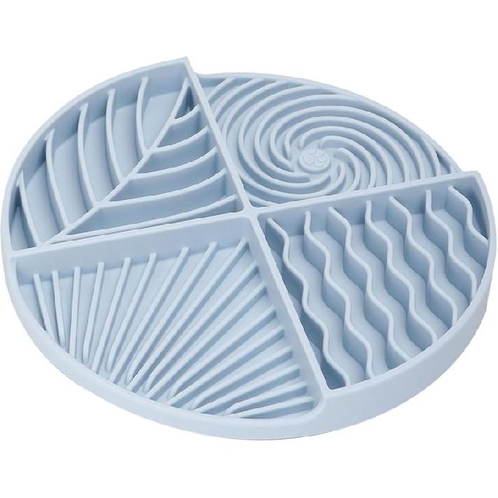 Slow Feeder Dog Bowls, Lick Mat for Dog, Silicone Dog Feeding Bowls with Suction Cups, Pink