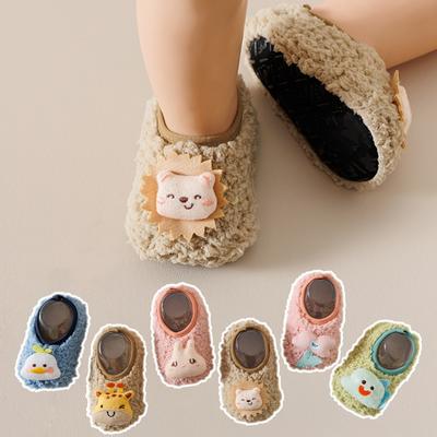 Baby Shoes Toddler Newborn Baby Crawling Shoes Boy Girl Warm Winter Cartoon Bear Winter Indoor Footwear