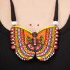 Handmade Clay Butterfly Necklace Earring Set