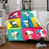 1pc Snoopy Dreams Woodstock Flannel Blanket,Ultra Soft Warm Plush Throw for Home Bedroom Bed Sofa Cover Camping Picnic gift Y72433