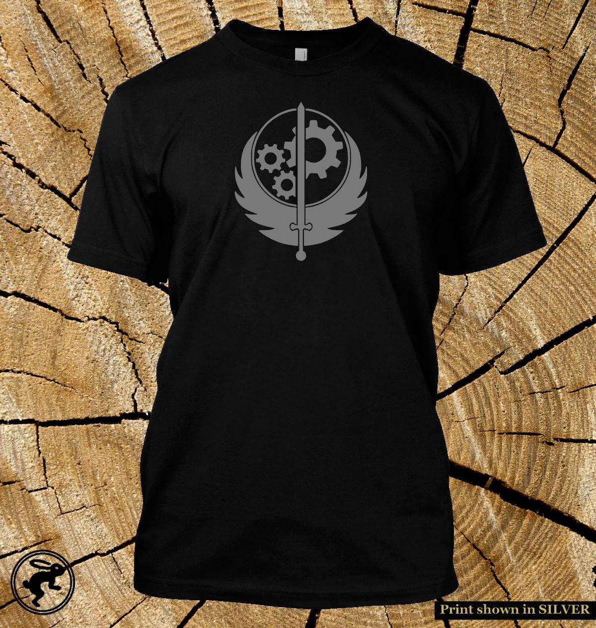Fallout Brotherhood of Steel T Shirt Unisex Tee TV Show in 12 glorious colours S