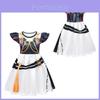 Kpop Dämonenjäger Mädchen Cosplay Kleid mit Rüschenrock für Kinder