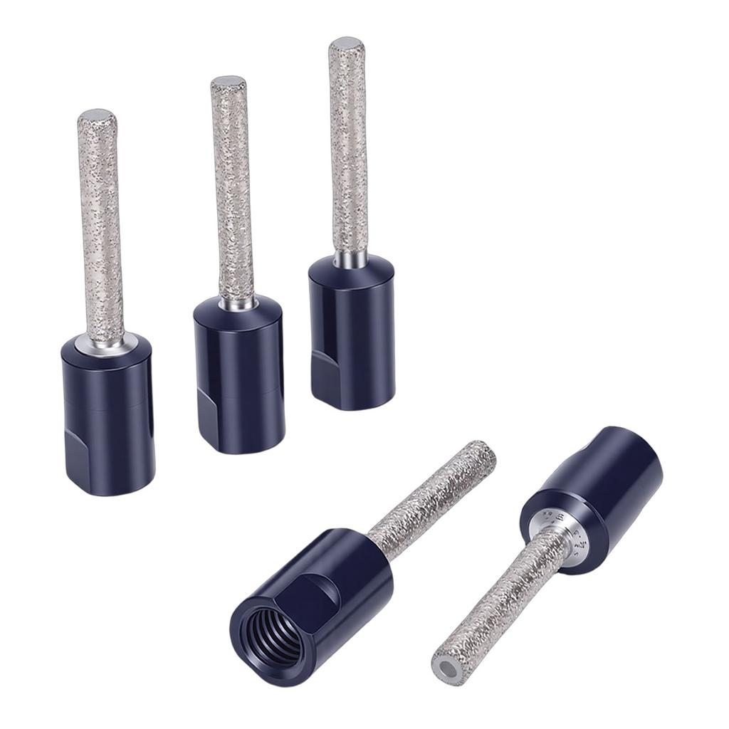 5PCS   Dry Drill Bits 6mm M10 Shank High Hardness Brazed Drilling Bit for Ceramic   Marble Tile