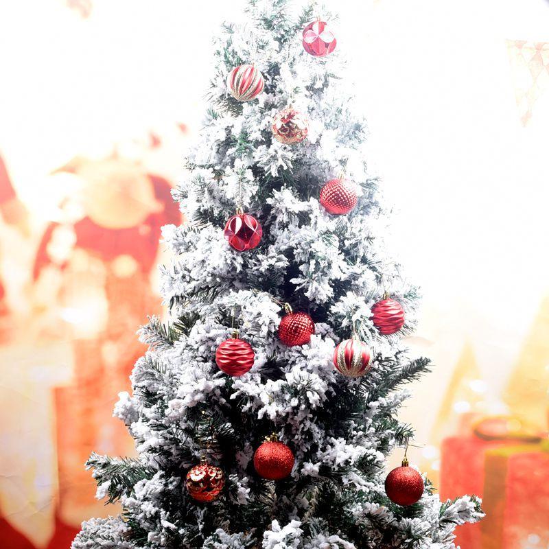 D2 Christmas Tree 6CM Balls 12Pcs Ornaments Christmas Tree Decorations for Family Parties Garden Dinners Birthday Parties Balls