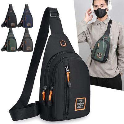 Men's 2024 Lightweight Oxford Cloth Crossbody Chest Bag