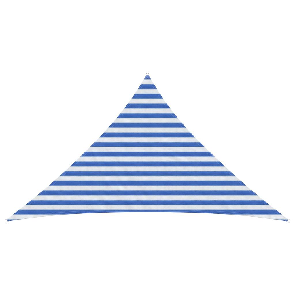 Blue and White Sun Sail 2.5 x 2.5 x 3.5 m HDPE